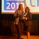 SAFEGE Polska - BEST QUALITY EMPLOYER 2019; Anna Bidacha oraz Kamila Kurowska-Gawryś