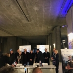 Podpisanie umowy na realizację tunelu przez PKP PLK oraz Kamilę Strzelczak z SAFEGE przy udziale Ministra Budownictwa i Infrastruktury.
