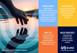 Nasze misja, cel, wizja i wartości SAFEGE S.A.S. Oddział w Polsce